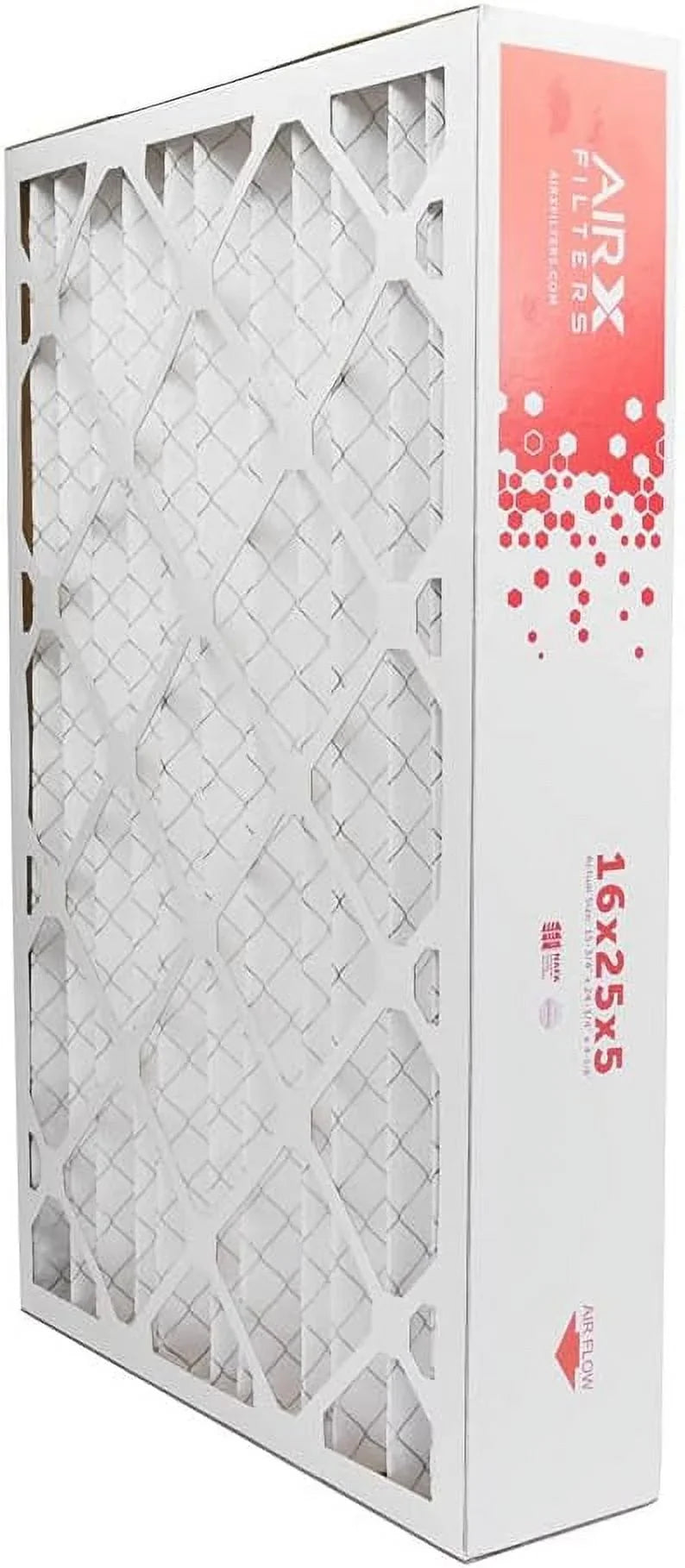 16X25x5  8   Furnace Air Filter Replacement For X0583 X6670 X6672, Dust 2-Pack, Made In The