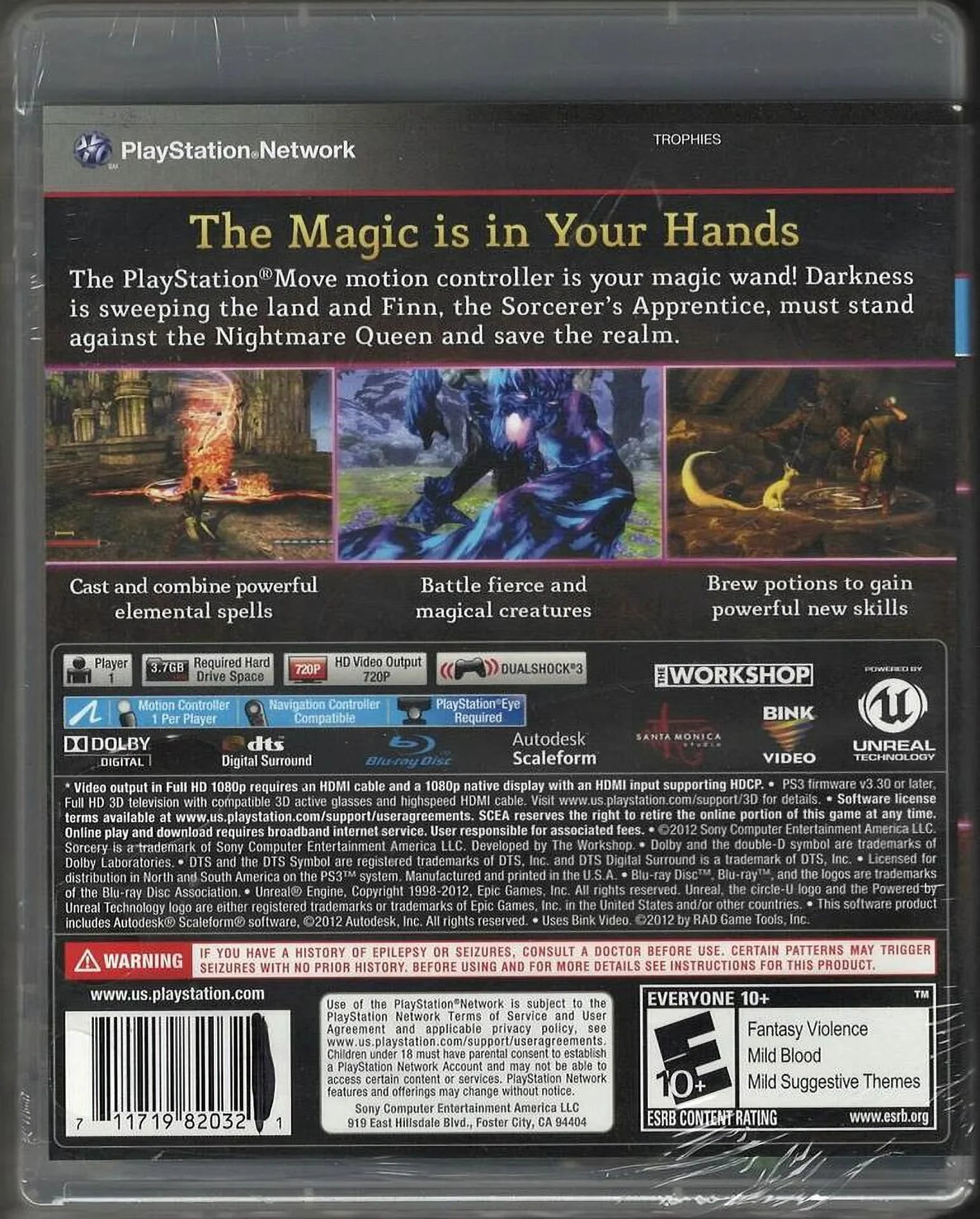 Sorcery (PSMove) PS3 (Brand New Factory Sealed  Version)
