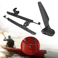 kesoto Kayak Rudder Kayak Foot Pegs Boat Tail Watercraft Rudder with Foot Brace Pedals for Fishing Boat Canoeing Marine Accessories