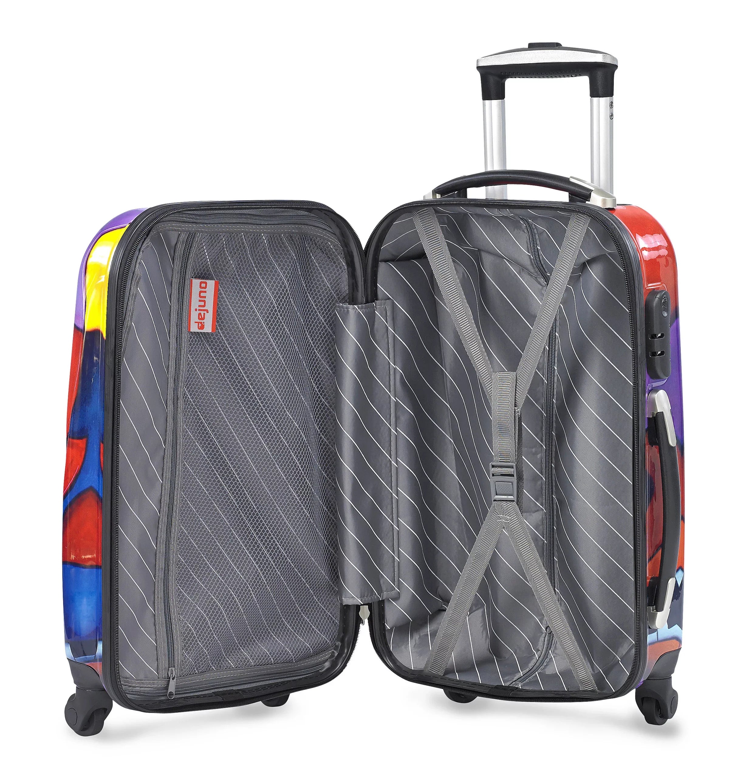 Dejuno 3-Piece Lightweight Hardside Spinner Upright Luggage Set - Jazz