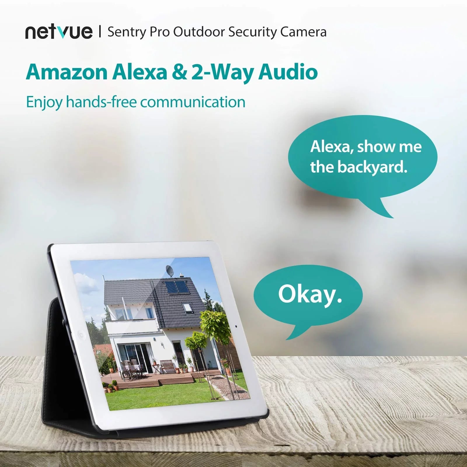 Netvue Outdoor Security Camera, 2K 3MP Home Surveillance Camera,  Security Camera with Wifi Connection