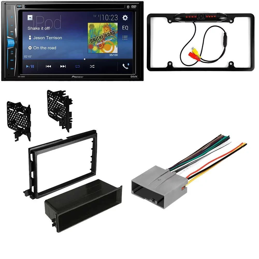 KIT2551 Bundle with Pioneer Multimedia  Car Stereo and Installation Kit - for 2005-2007 Ford 500 / Bluetooth Touchscreen, Backup Camera, Double Din Dash Kit