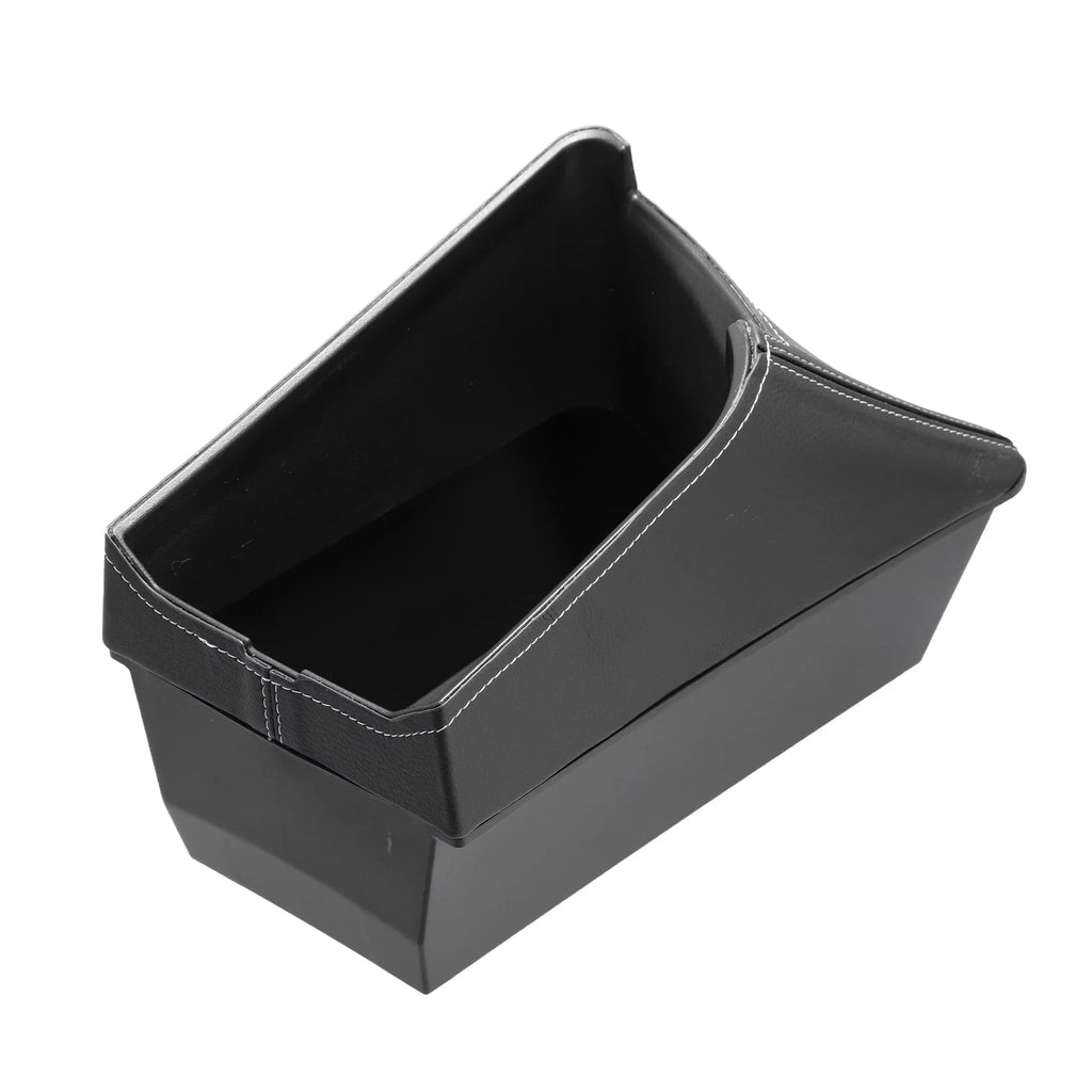 Unique Bargains Car Center Armrest  Storage Box Organizer Container Tray Black for  X1 F48 for  X2 F47 Red Side