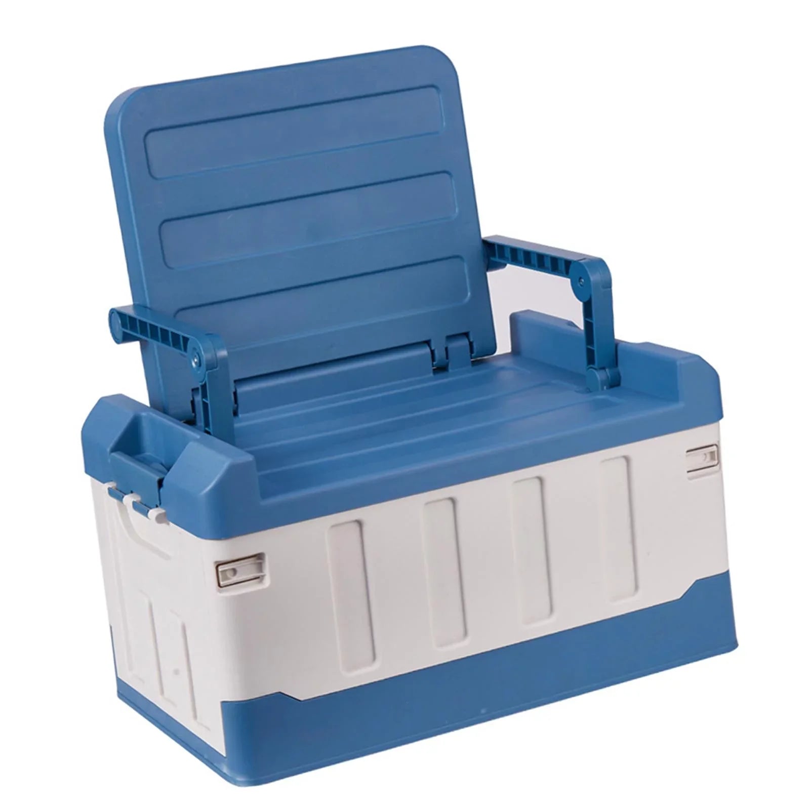 Car Trunk Organizer Durable Car Boot Storage Organiser for Sedan Cars Hiking Blue White