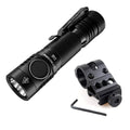 Combo:  E4K Flashlight -1x  21700 Rechargeable Li-ion Battery Included w/Offset Mount
