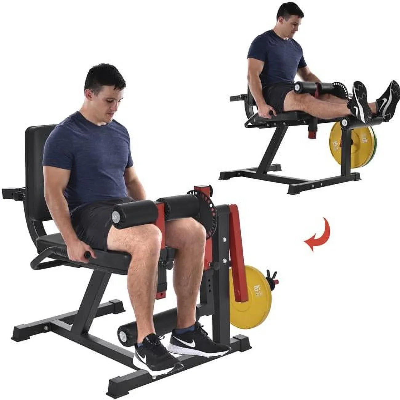 Direct Wicker  Leg Extension and Curl Machine/Leg Exercise Equipment-Adjustable,For Home Gym