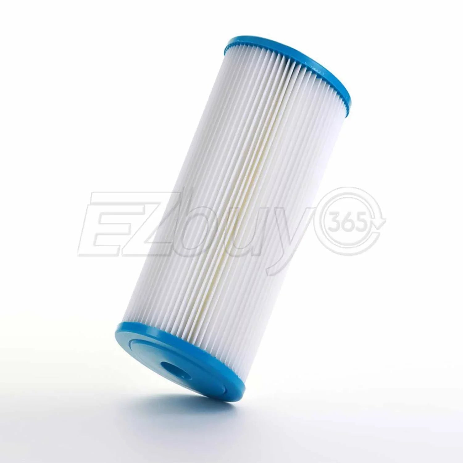 Big Blue Pleated Washable & Reusable Sediment Filter 5 Micron Amplified Surface Area, Removes Sand, Dirt, Silt, Rust, Extended Filter Life for 10" Big Blue Housing by Ronaqua (Set of 6)