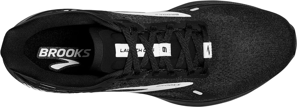 Brooks Men s Launch  9 Supportive Running Shoe 10 Black/White