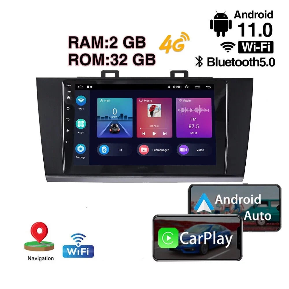 Upgrade Your Subaru Legacy Outback with Android Carplay  9IN Touchscreen Optimize Daily Commutes High-Quality Audio Streaming