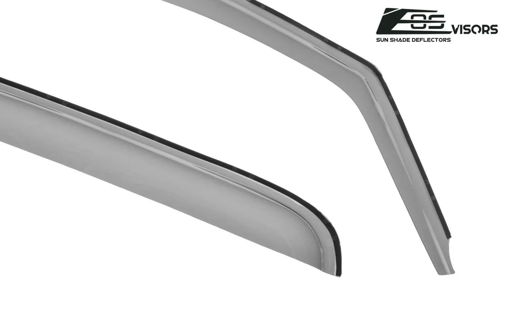 Extreme Online Store Fits  2014-2018 Chevrolet Silverado 1500 Crew Cab Models |  Visors - Style   Side Vents Window Deflectors Rain Guards
