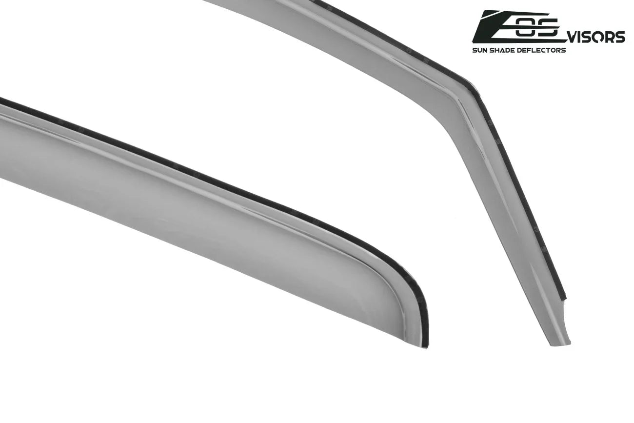 Extreme Online Store Fits  2014-2018 Chevrolet Silverado 1500 Crew Cab Models |  Visors - Style   Side Vents Window Deflectors Rain Guards