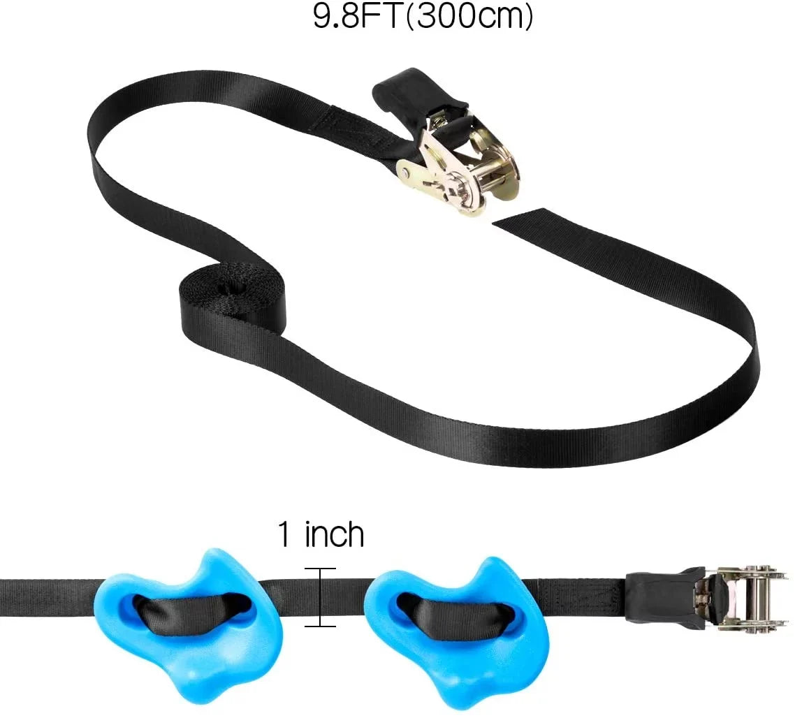 Brizi Living 18 Tree Climbing Holds and 6 Sturdy Ratchet Straps for Kids Tree Climbing, Large Climbing Rocks for Outdoor Warrior Obstacle Course Training