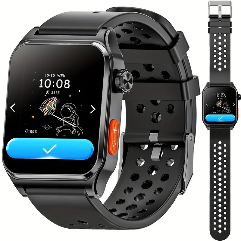 Mingwear 1.4-Inch Kids Smartwatch with Sports Tracking, Alarm Clock, Little Life Helper, Multi-Life Reminder, Kids Smartwatch (Black)