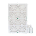 6 Pack of 12x24x1  10 Pleated Air Filters by Glasfloss. Actual Size: 11-3/8 x 23-3/8 x 7/8