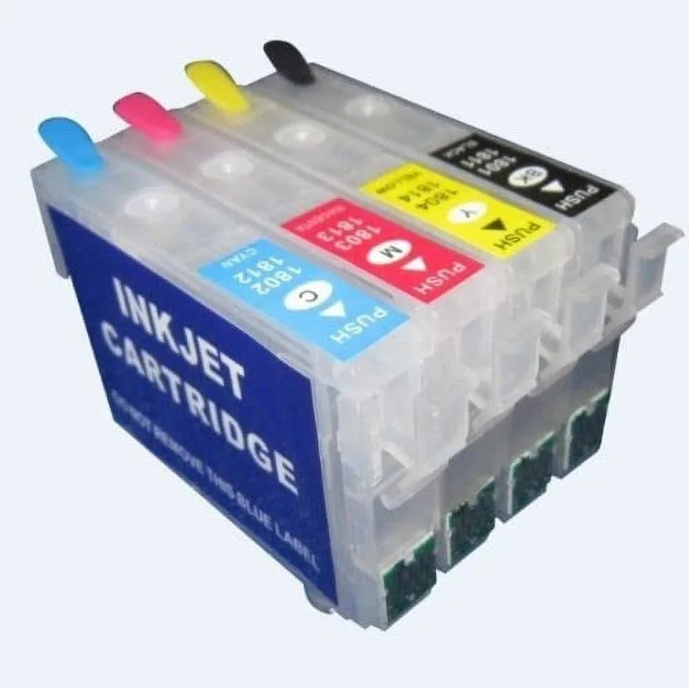 Conversion Pigment, Dye, Sublimation Ink Cartridges Empty Ink Cartridge with Single-use Chip for Epson 212XL 212  Fit for -4100 4105 -2830 -2850 Printer  Printing