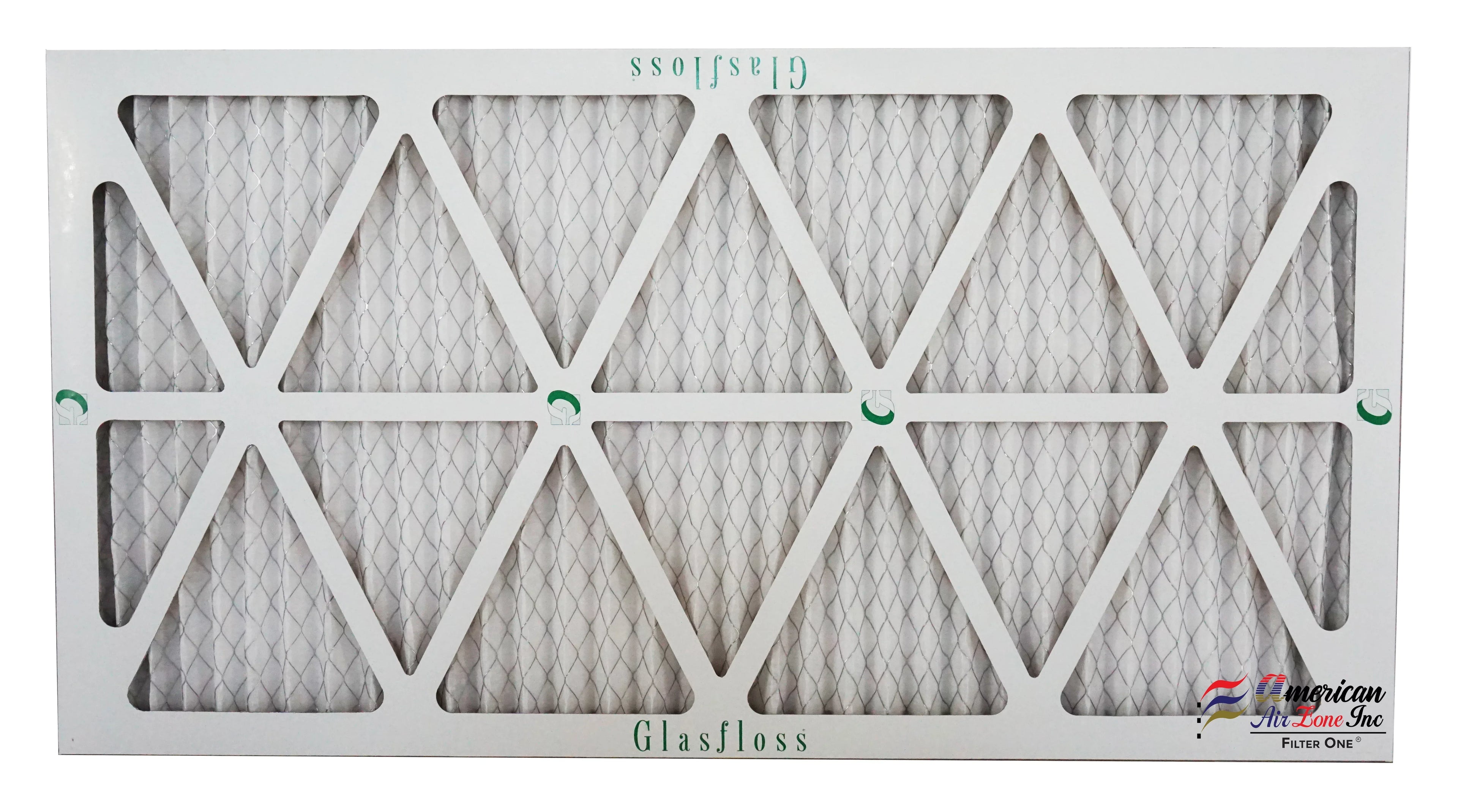 Glasfloss 14x30x1 -  10 -Qty:12 - Furnace Air Filter - Made in  (Actual Size: 13.5 x 29.5x7/8 inch)