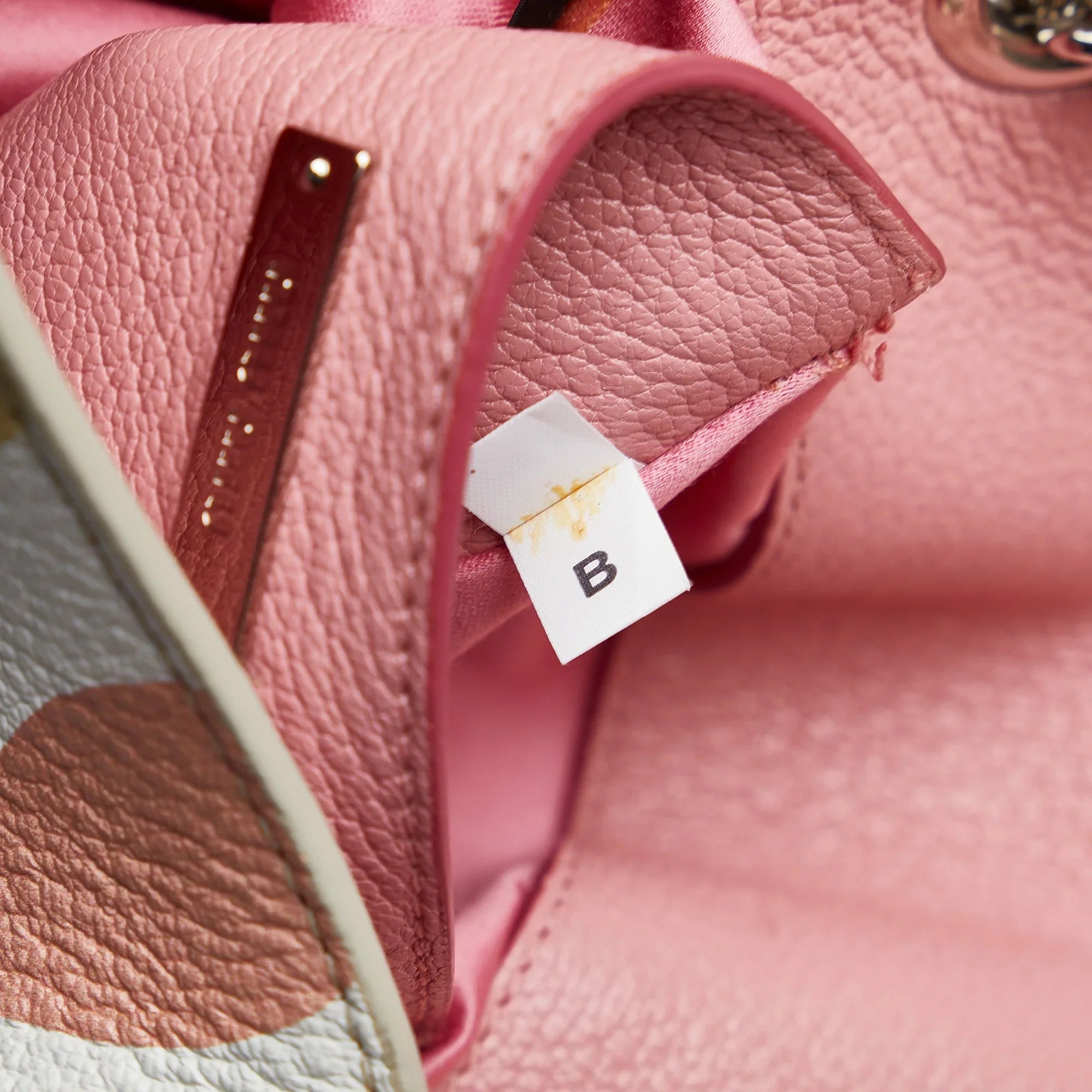 Pre-Owned Authenticated Miu Miu Flower Print Crossbody Calf Leather Pink Crossbody Bag Unisex (Good)