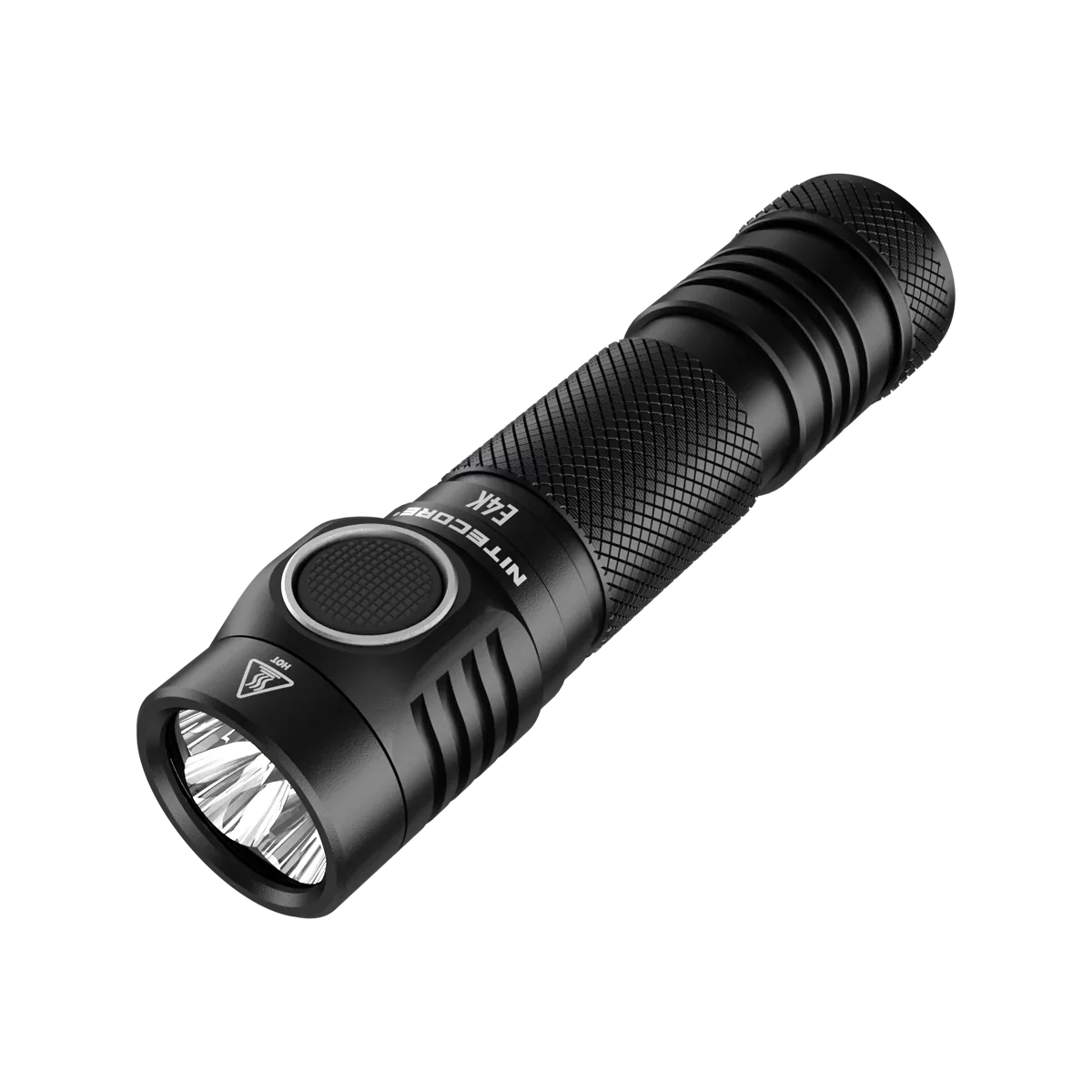 E4K Next generation 21700 Compact  Flashlight - 4x  -L2 V6 - 4400 Lumens w/ 1x  21700 Rechargeable Li-ion Battery and  Eco-Sensa Battery Case