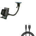 Car Mount Holder and 6ft -C Cable Charger Power Cord Q6G for Samsung Galaxy A72 5G A71 5G A70 A52 5G A51 5G A42 5G A32 5G A30s A21 A12 5G A11 A02s A01 - Sonim XP8 XP3plus XP3