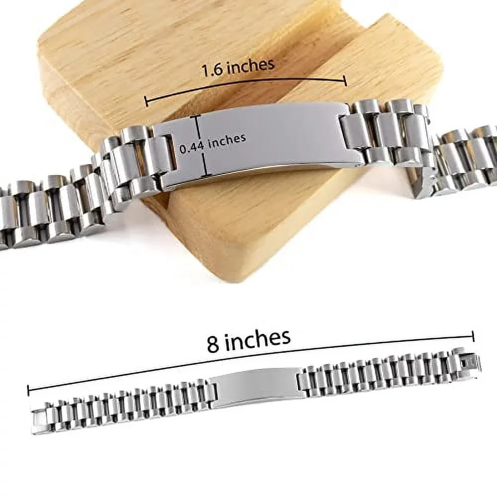 amangny A Day Without Camping is a Day Wasted. Ladder Bracelet, Camping Engraved Bracelet, Beautiful for Camping
