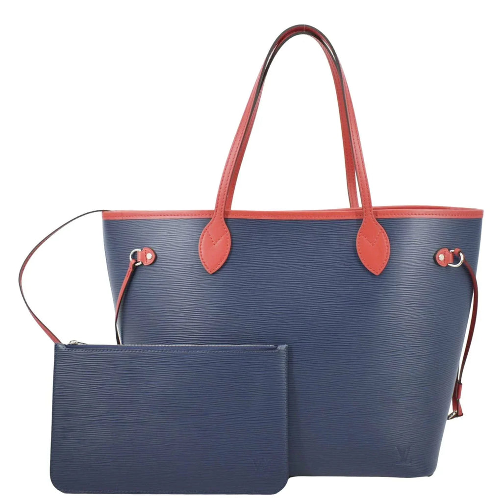 Pre-owned   Neverfull  Epi Leather Tote Shoulder Bag Blue