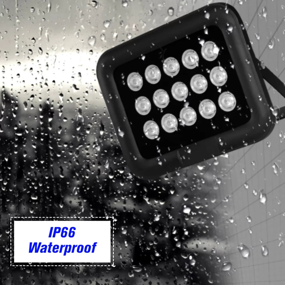 15pcs Array   Infrared Illuminator, Wide Angle Long Range Night Vision, Outdoor Waterproof, Suitable for  Cameras