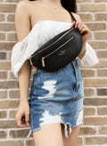 Kate Spade Leila Waist Bag Fannypack Black Pebbled Leather