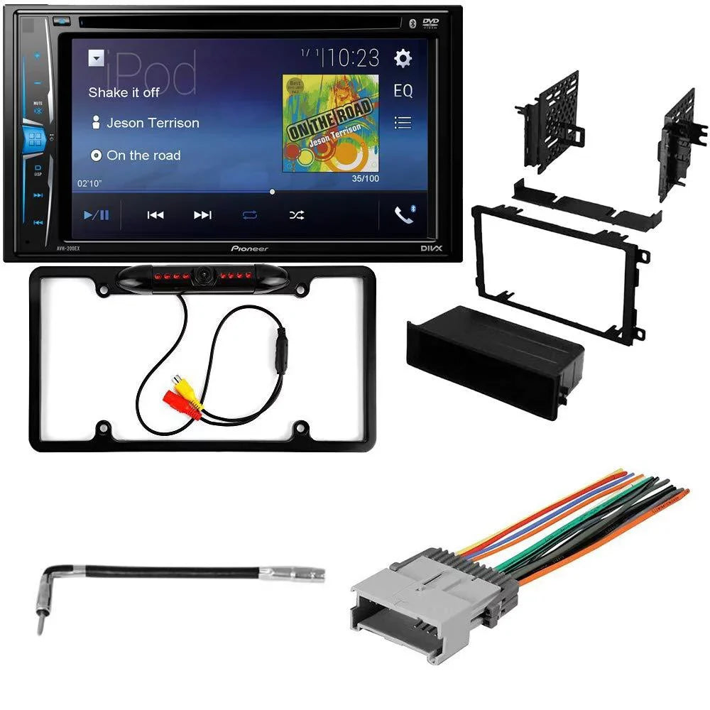 KIT2380 Bundle with Pioneer Multimedia  Car Stereo and Installation Kit - for 2006-2007 Isuzu i-350 / Bluetooth Touchscreen, Backup Camera, Double Din in-Dash Mounting Kit