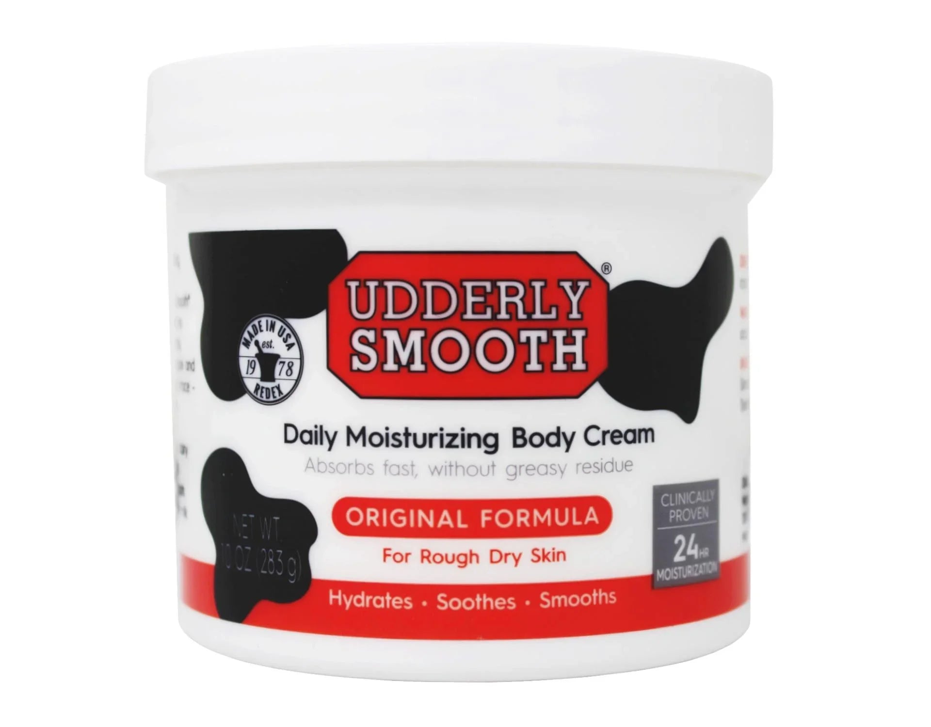 Udderly Smooth Body Cream Skin Moisturizer Original Formula for Rough Dry Skin, 10 Ounce (Pack of 3)