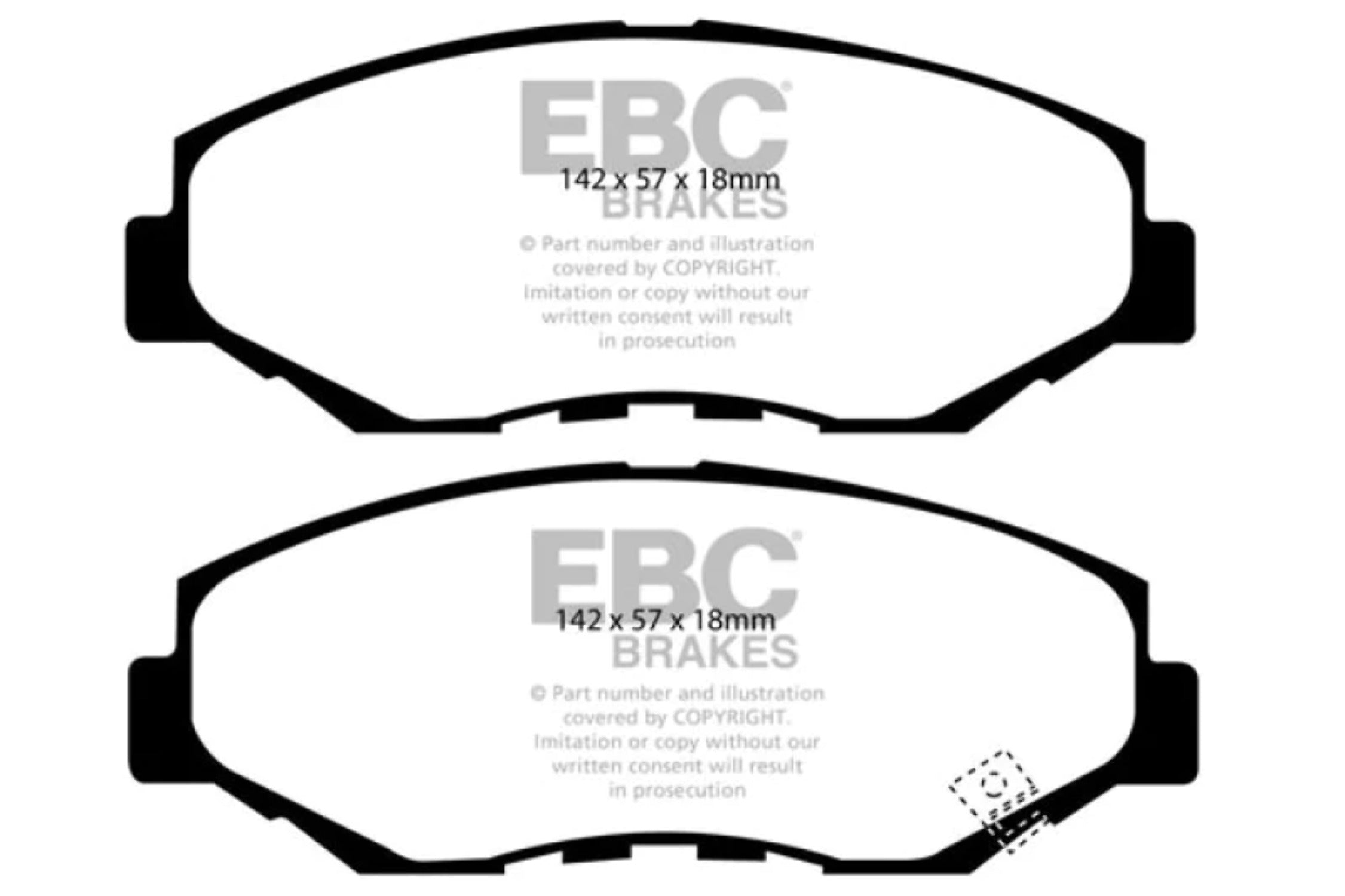 13-15 Acura  1.5 Hybrid Ultimax2 Front Brake Pads Fits select: 2012-2021  , 2012-2016  -V