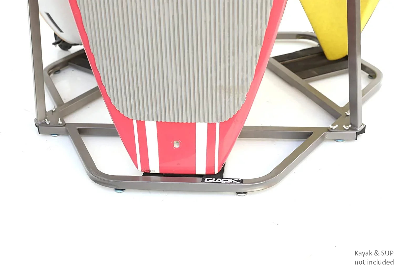 Glacik  27.5 in. Vertical Storage Rack for 3 Kayak &  Paddle Boards, Grey