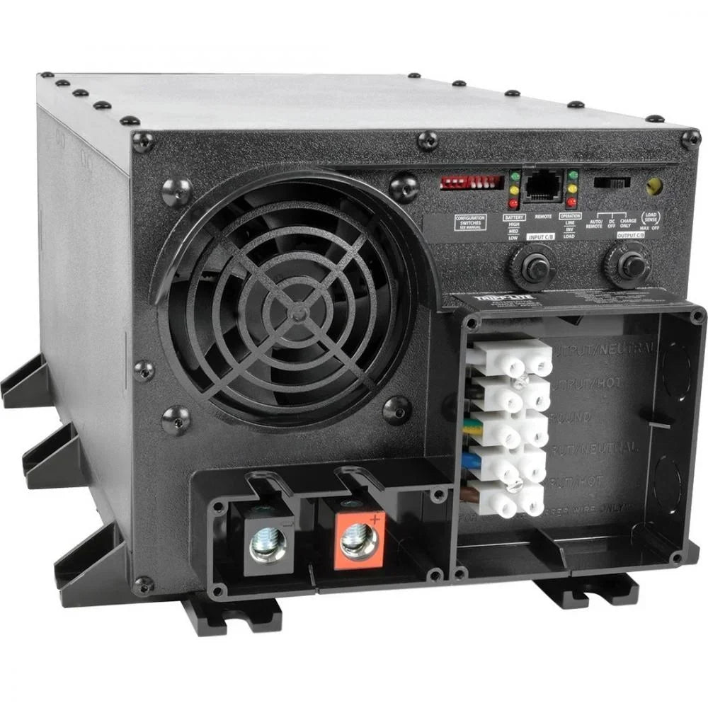 Tripp Lite by Eaton 2400W PowerVerter  48VDC 120V Inverter/Charger with Auto-Transfer Switching Hardwired  - 48V  - 120V  - Continuous Power:2400W