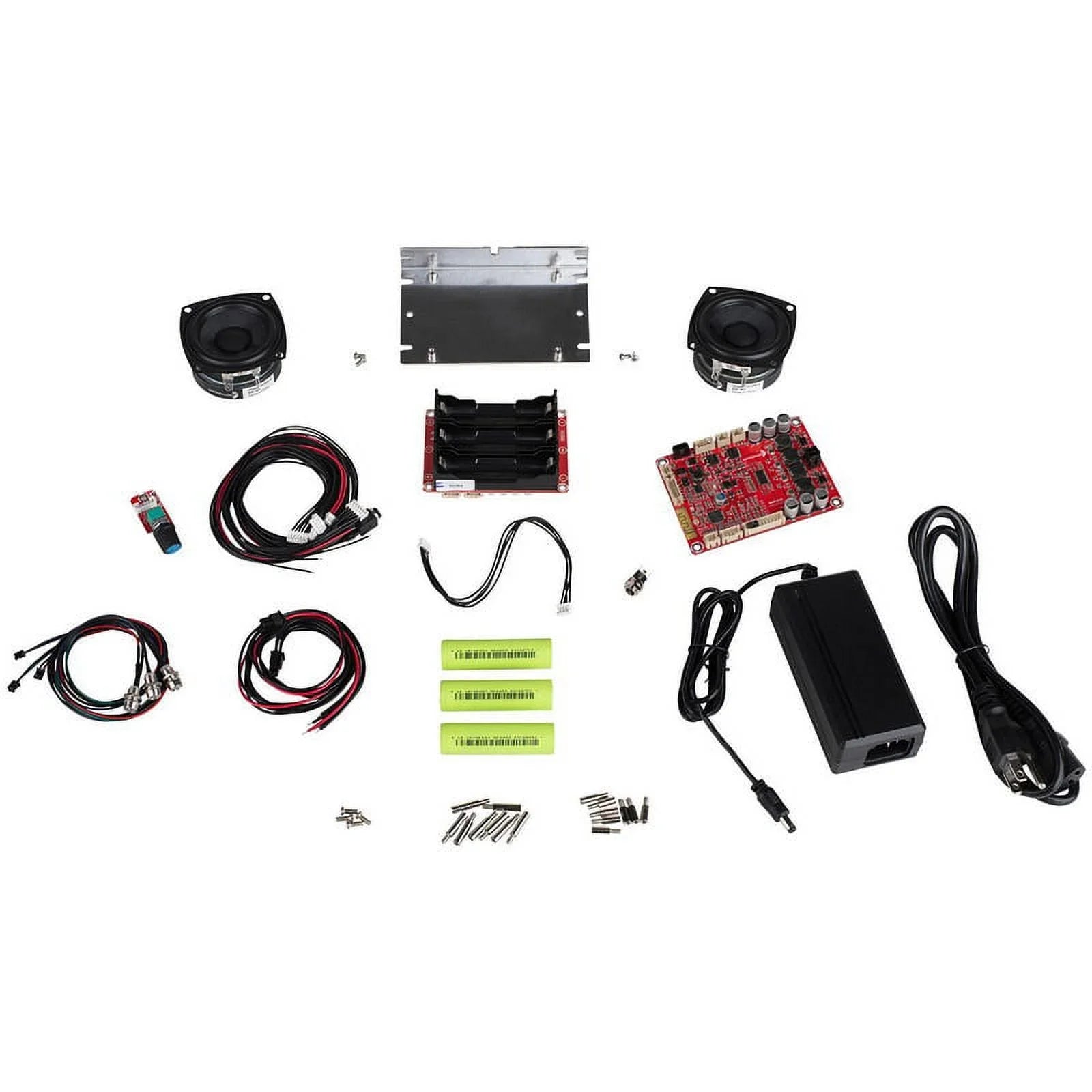 Parts Express Portable 30 Watt Battery Powered Bluetooth Speaker Package with 2-1/2" Full-Range Drivers
