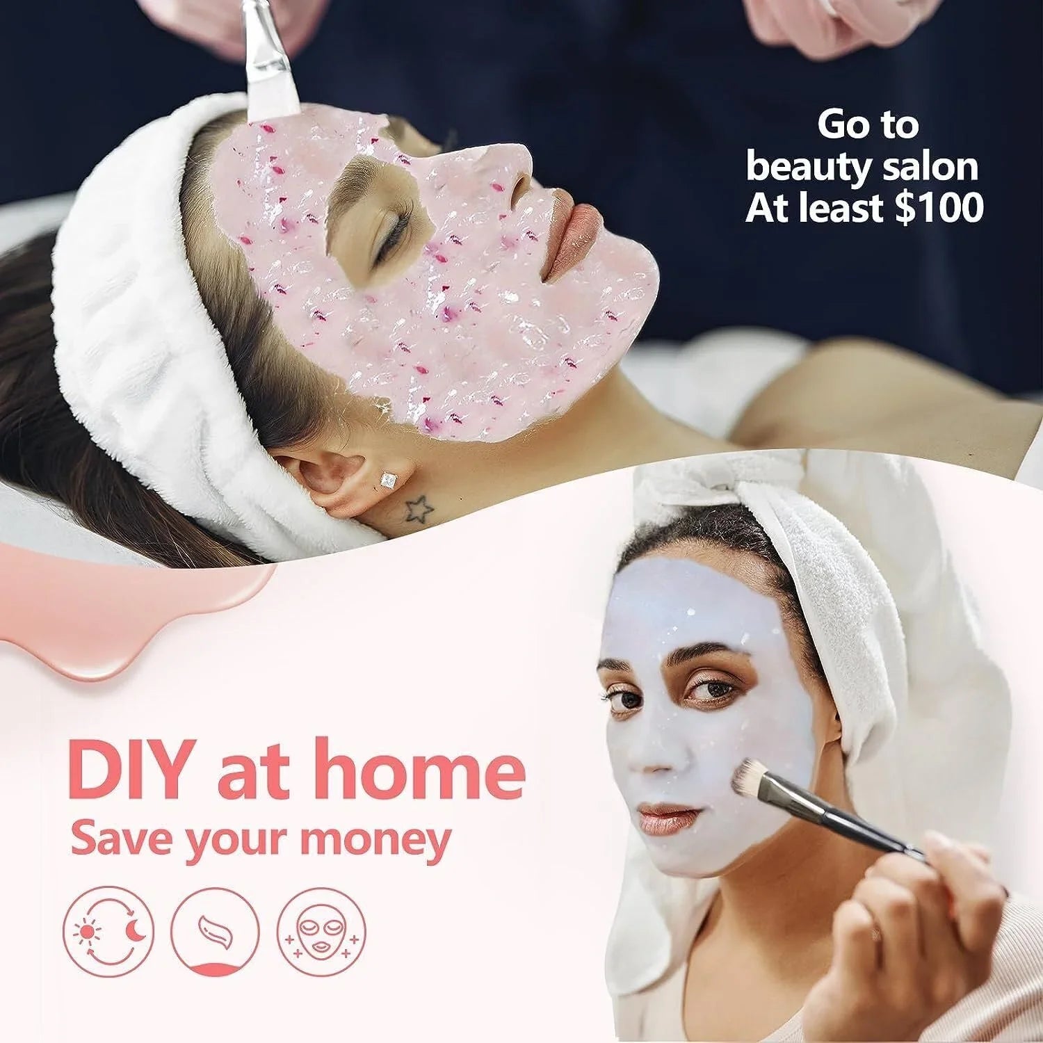 Jelly Mask Peel Off Face Masks SkinCare, Natural Gel Powder for Facial Mask, Professional hydrojelly Mask, Moisturizing & Hydrating 23 Fl Oz  Facial Skin Care Peel Off (2K )