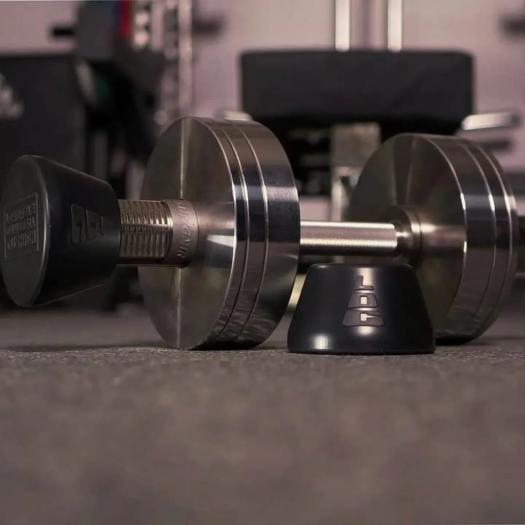 Loadable Dumbbell Cushions padded protection for weightlifting strength gain in gym or at home