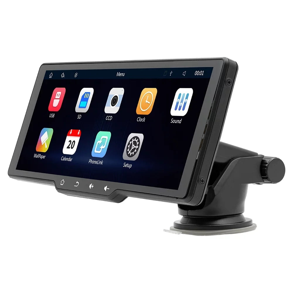Shinysix Portable Wireless CarPlay Multi-language Car Video Recorder Car Camera Auto Camcorder 10.26in Car Rearview Camera Mobilephone  Control Car MultiMedia Player