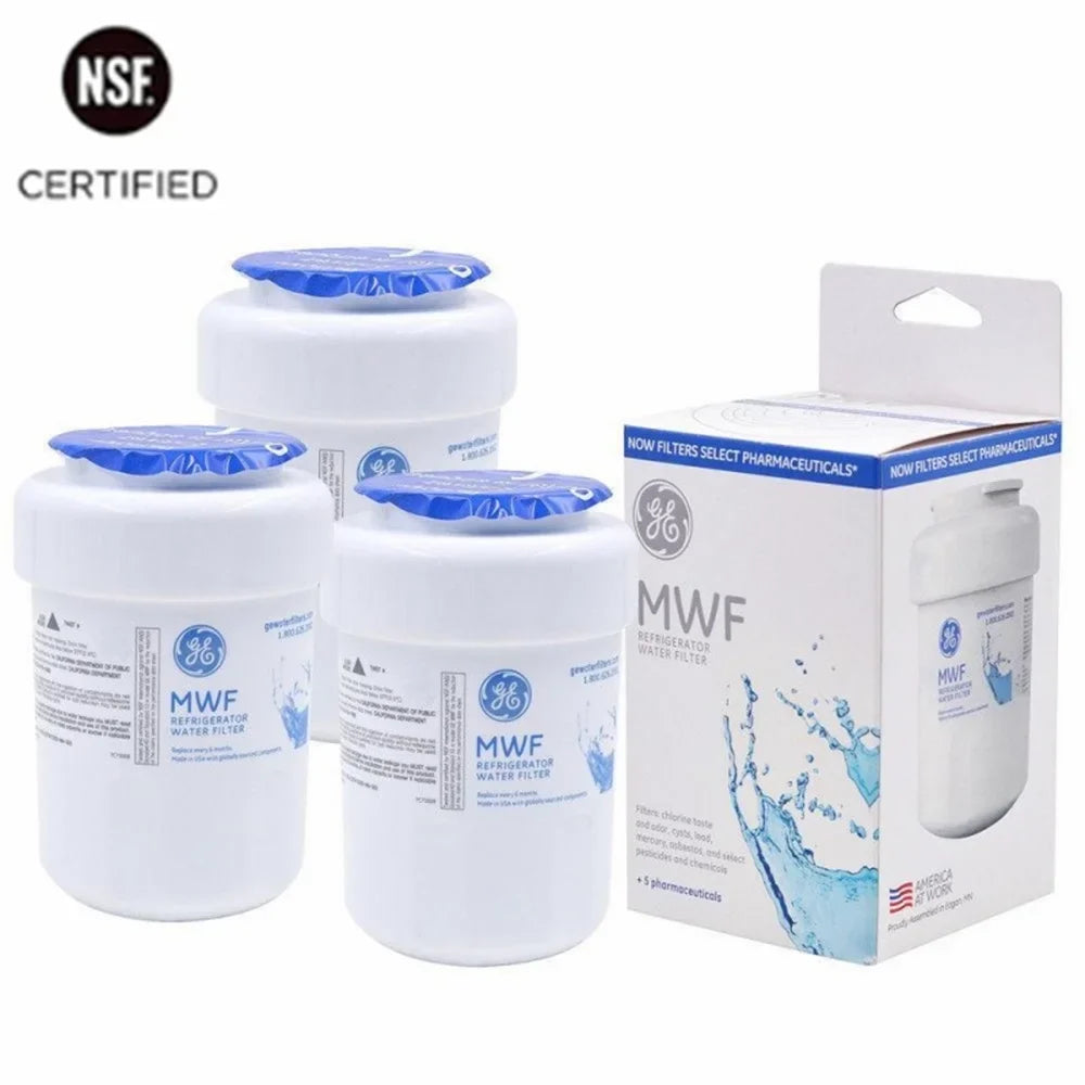 3 Pack  Refrigerator Water Filter, Replacement for Smart Water , , ,  -1, WFC1201, GSE25GSHECSS, PC75009, RWF1060