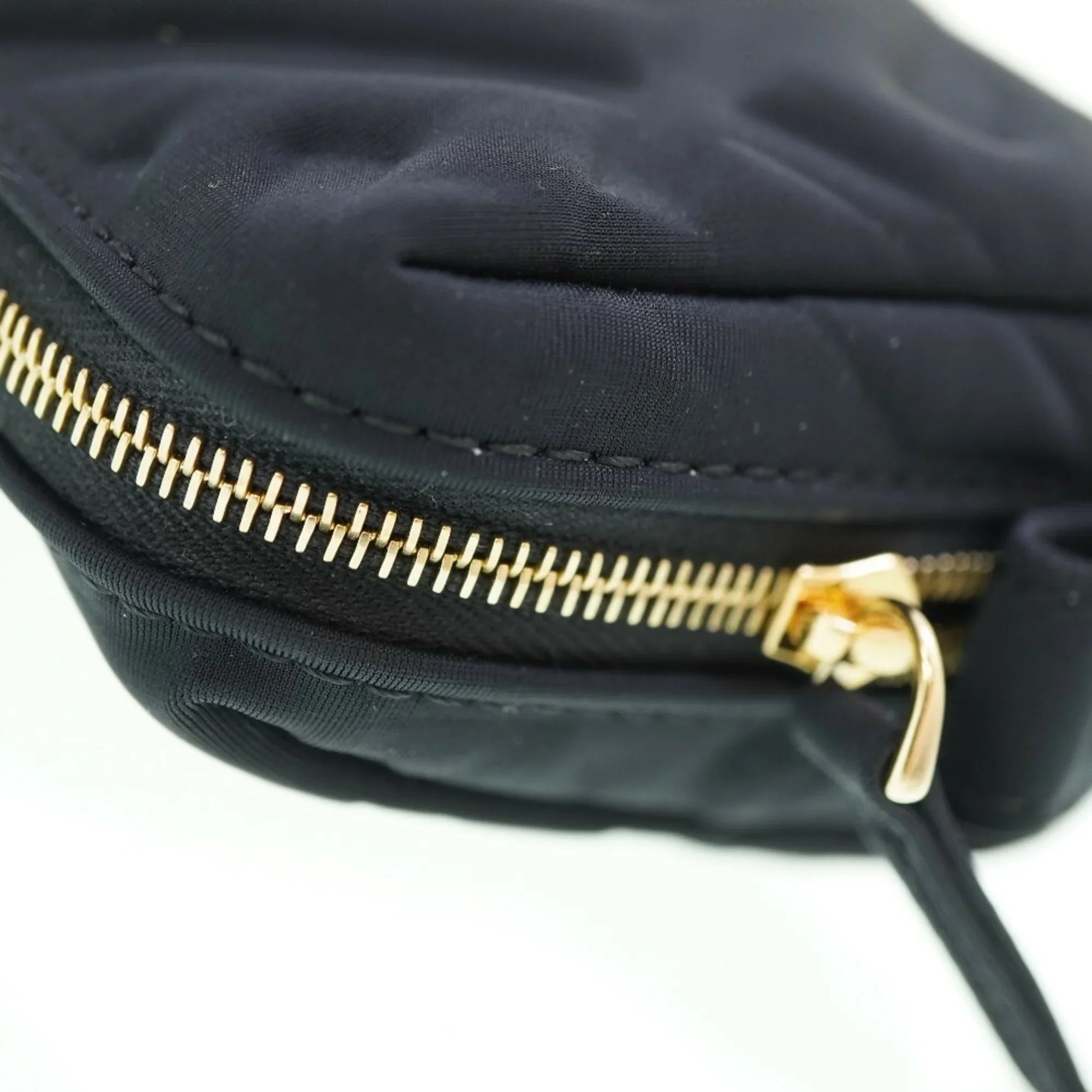 Pre-Owned Fendi Makeup Pouch 8N0179 Nylon Black 0061FENDI 6A0061ZE5 (Like New)