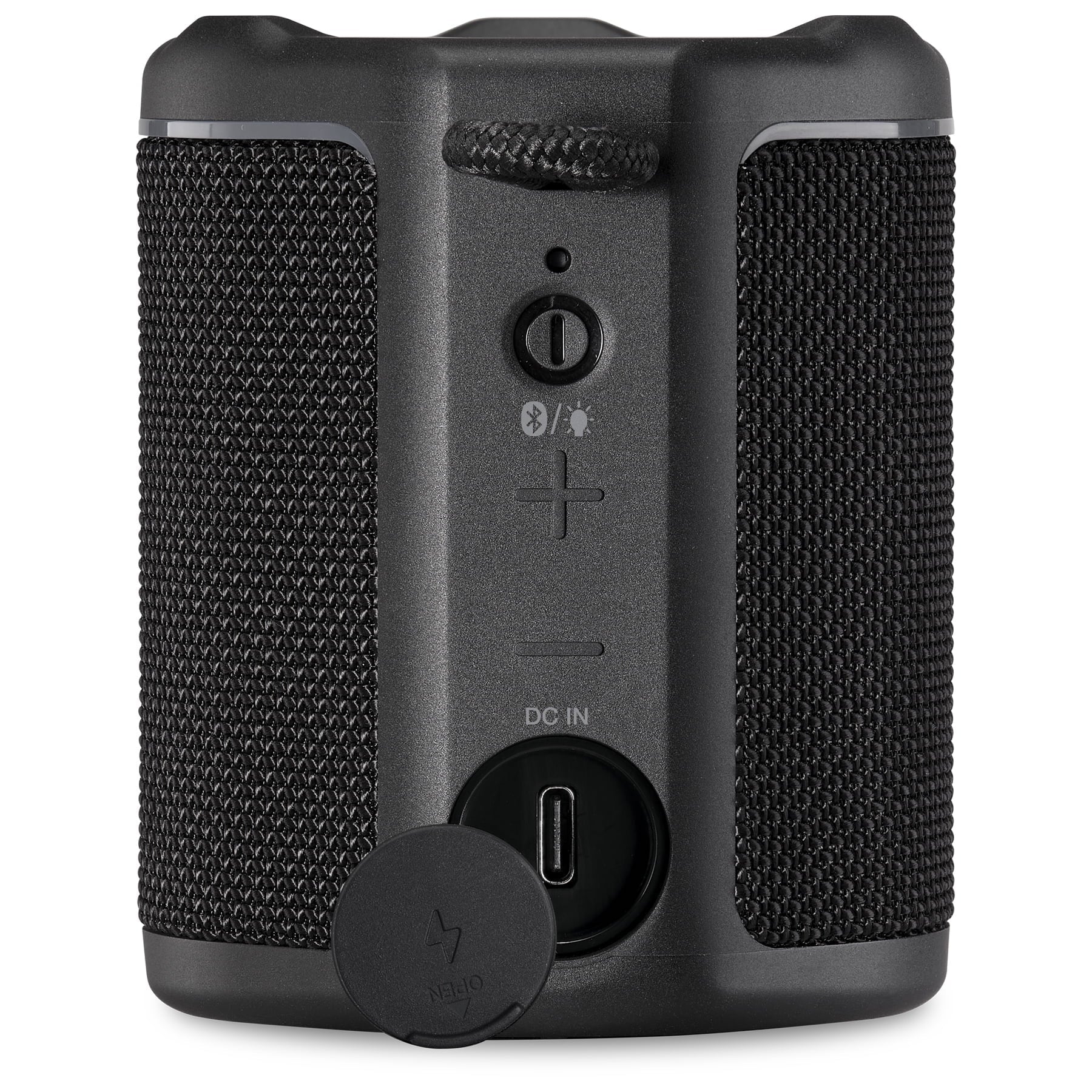 iLive Light up Bluetooth Wireless Waterproof Fabric Speaker, ISBW103B, Black