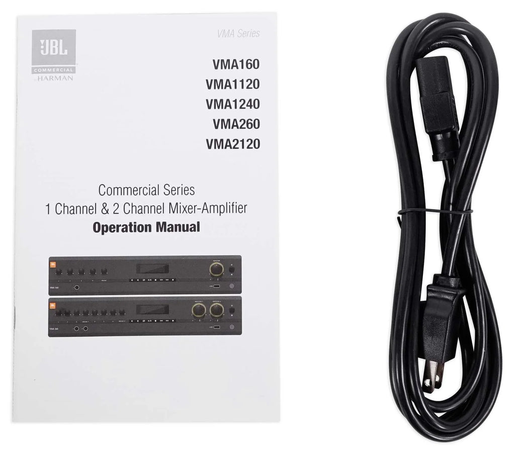 VMA1240 Commercial/Restaurant 240W 70v Amplifier+(6)  5.25" Wall Speakers