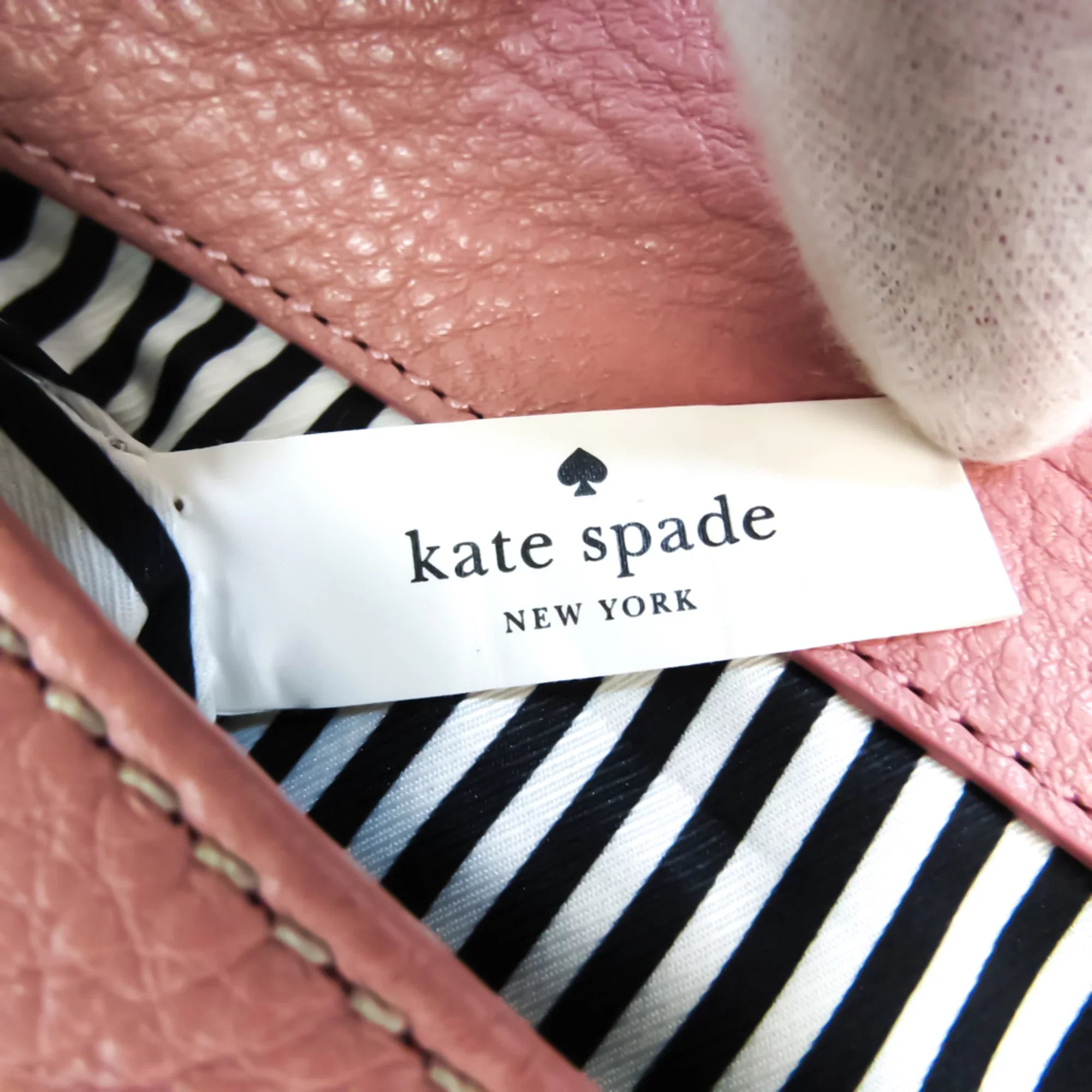 Pre-Owned Kate Spade    PXRU6018 Women's Leather Handbag,Shoulder Bag Grayish,Pink (Good)