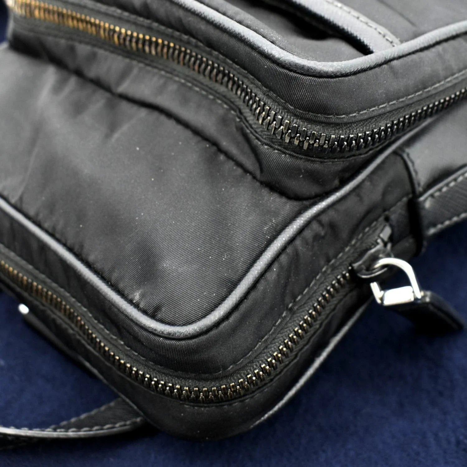 Pre-owned  2vz026 Nylon Backpack Bag Black