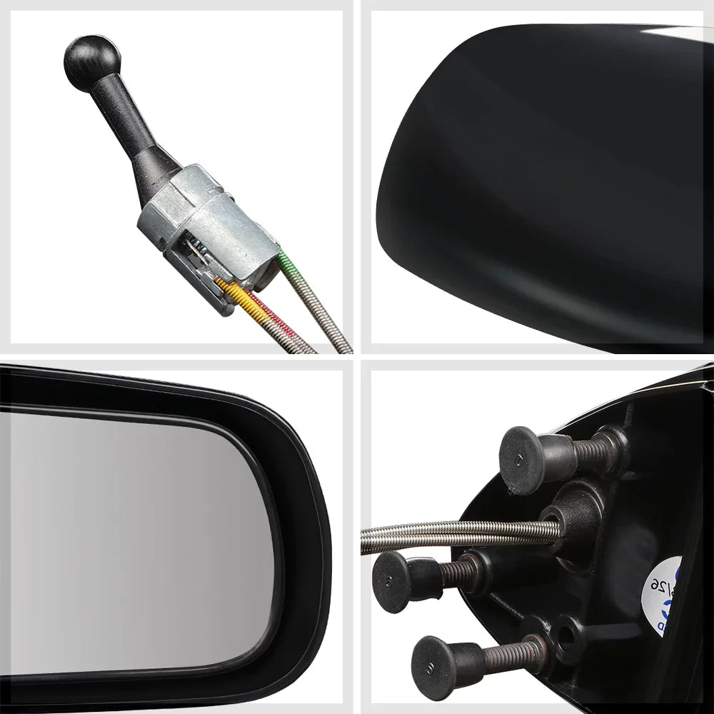 For 1992 to 1994 Chevy Cavalier/Pontiac Sunbird Left Driver Side Car Mirror Power Operated Rear View Door Espejos 93