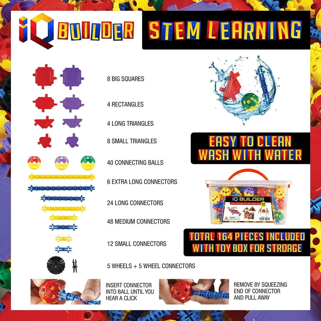 Learning Toys, Creative Construction Engineering, Fun Educational Building Blocks Toy Set for Boys and Girls Ages - 5, 6, 7, 8, 9 and 10 Year Old, Best Toy Gift for Kids