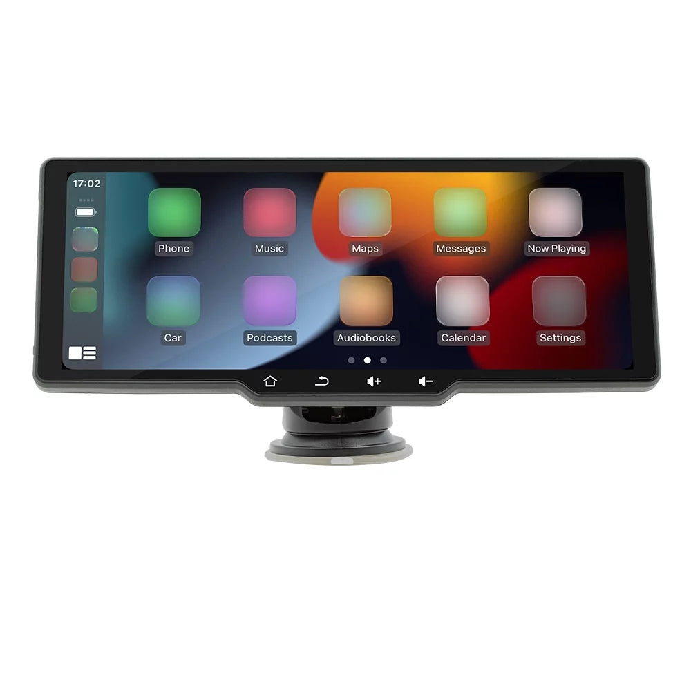 Shinysix Portable Wireless CarPlay Multi-language Car Video Recorder Car Camera Auto Camcorder 10.26in Car Rearview Camera Mobilephone  Control Car MultiMedia Player