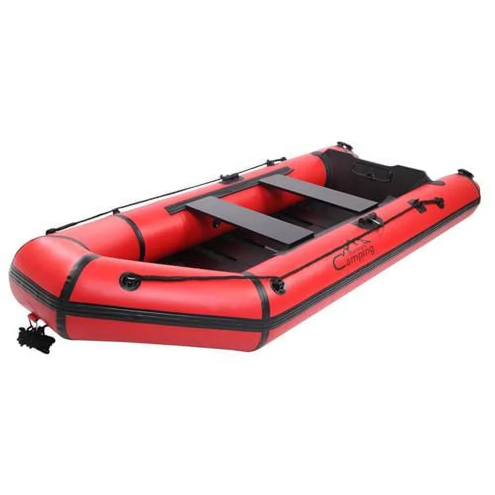 Campingsurvivals 10ft  Inflatable Fishing Assault Boat Red