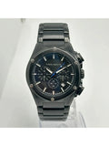 Pre-owned Vince Camuto 45mm Steel Black Dial Mens Quartz Watch /1065BK (Good)