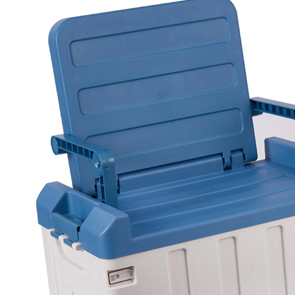Car Trunk Organizer Durable Car Boot Storage Organiser for Sedan Cars Hiking Blue White