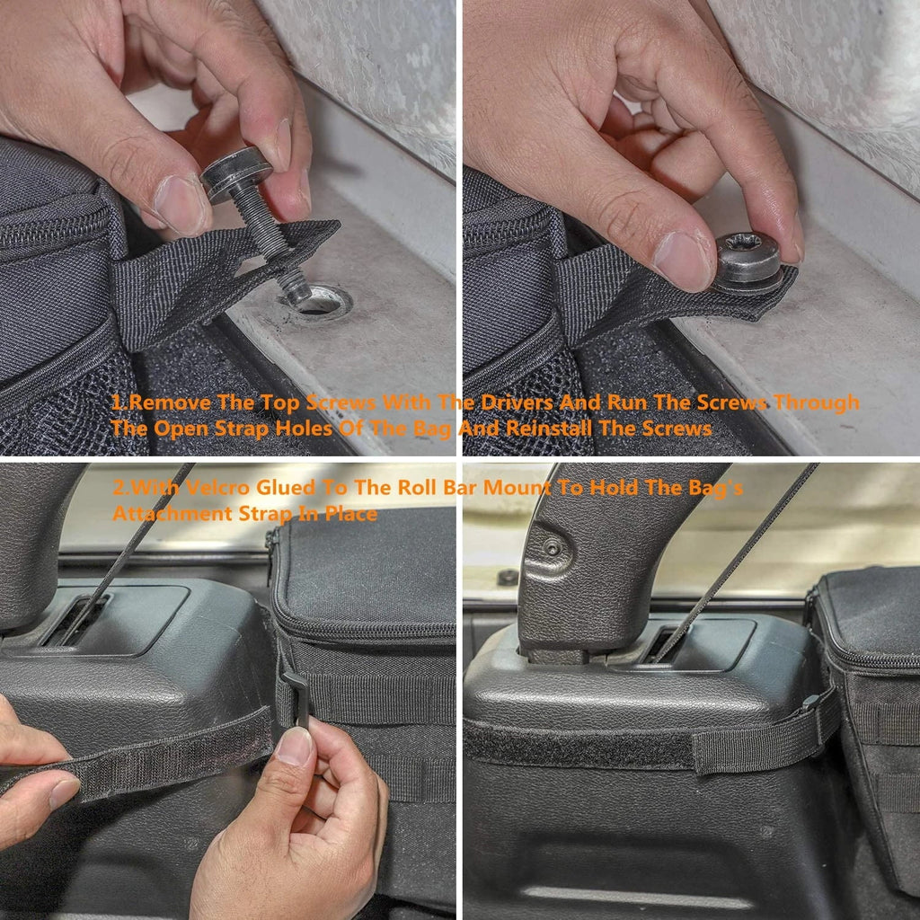 2024 Side  Bag Organizer Tool Tray for Jeep    4 Doors 2007-2024 Stowing Tidying Car Interior Accessories