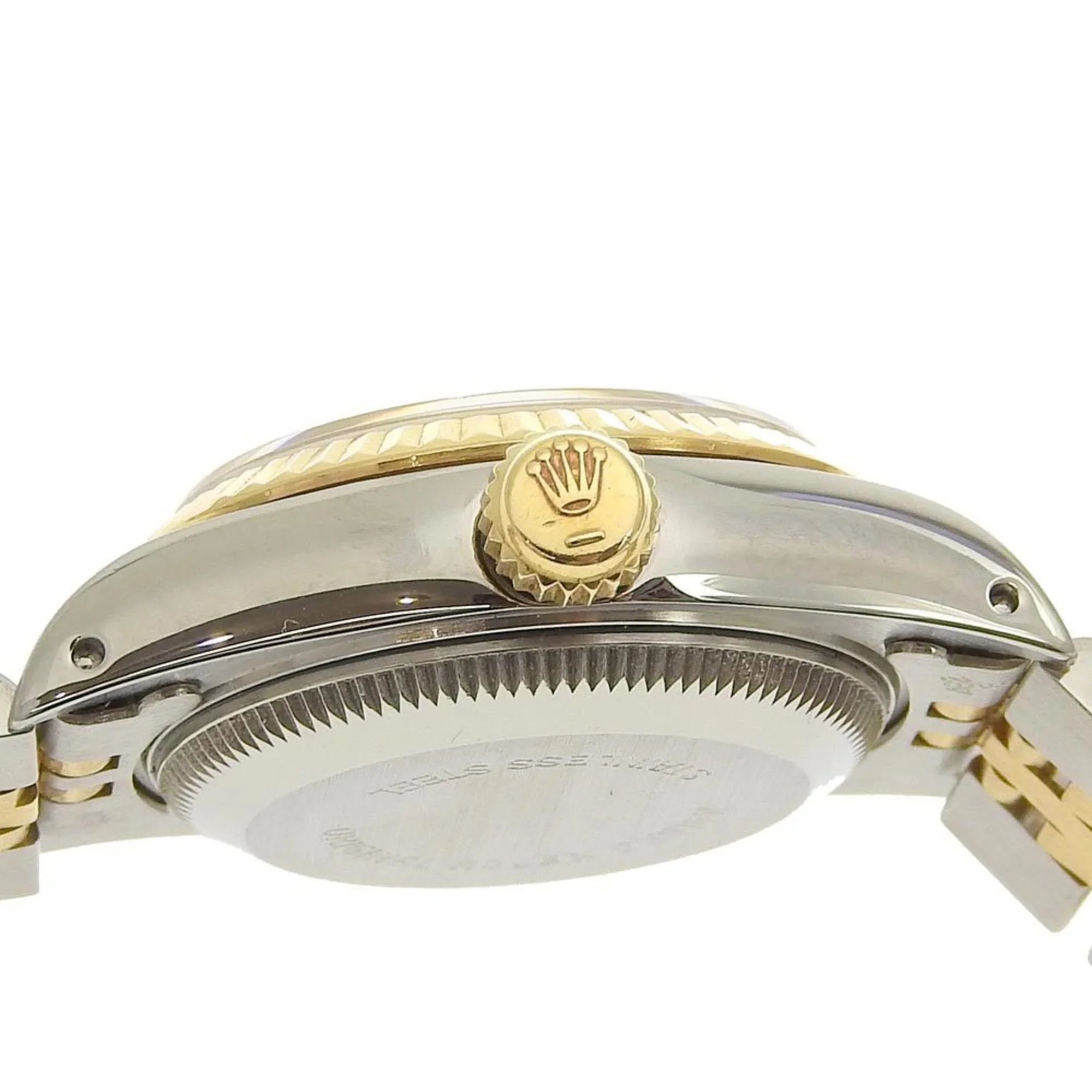 Pre-Owned Rolex Datejust combination automatic watch champagne gold dial 98 series 54g 79173 2023/09 (Like New)